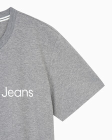 Buy 남성 레귤러핏 인스티튜셔널 로고 스트레치 반팔 티셔츠 in color MID GREY HEATHER