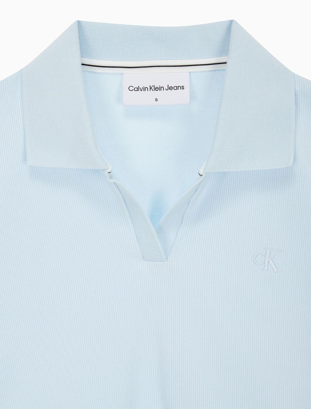 Buy 여성 로고 컷아웃 크롭 폴로 티셔츠 in color KEEPSAKE BLUE