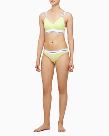 Buy 여성 모던 코튼 라이틀리 라인드 브라렛 in color SUNNY LIME