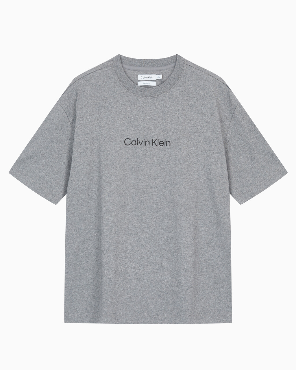 Buy 남성 릴렉스핏 스탠다드 로고 크루넥 반팔 티셔츠 in color MEDIUM GREY HEATHER