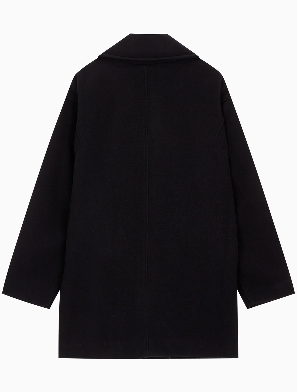 Buy 남성 롱슬리브 더블 버튼 피코트 in color BLACK BEAUTY