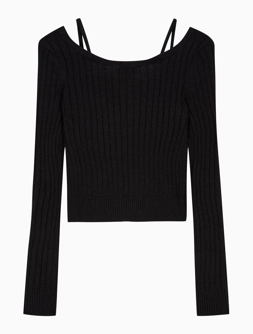 Buy 여성 L/S 스트랩 가디건 in color BLACK