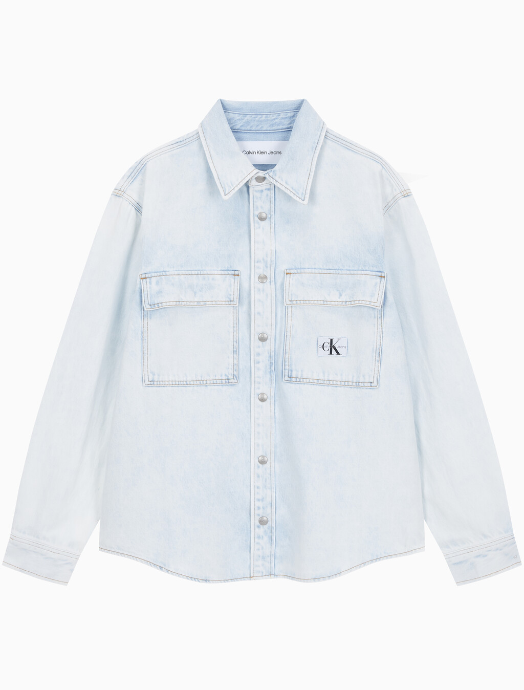 Buy 남성 릴렉스핏 데님 셔츠 in color CHALKY BLUE