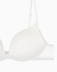 Buy 여성 CK 블랙 그래픽 레이스 AF 푸쉬업 브라 in color VAPOROUS GRAY