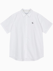 Buy 남성 릴렉스핏 옥스포드 반팔 셔츠 in color BRIGHT WHITE