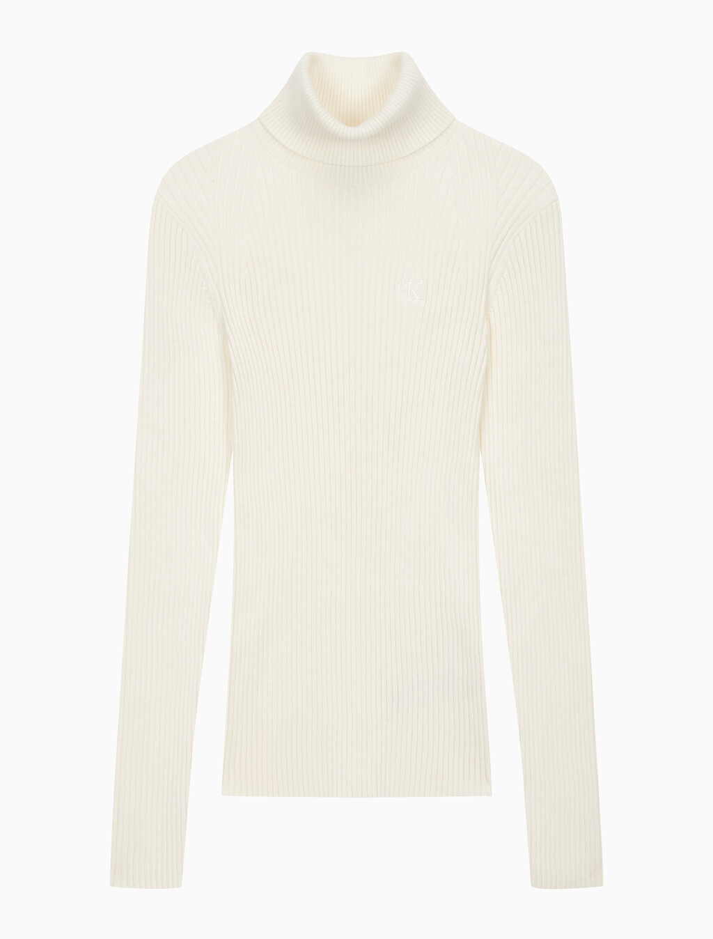 Buy 여성 에센셜 터틀넥 풀오버 스웨터 in color WHITE