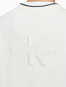 Buy 남성 엠보스드 스웨터 베스트 in color WHITE