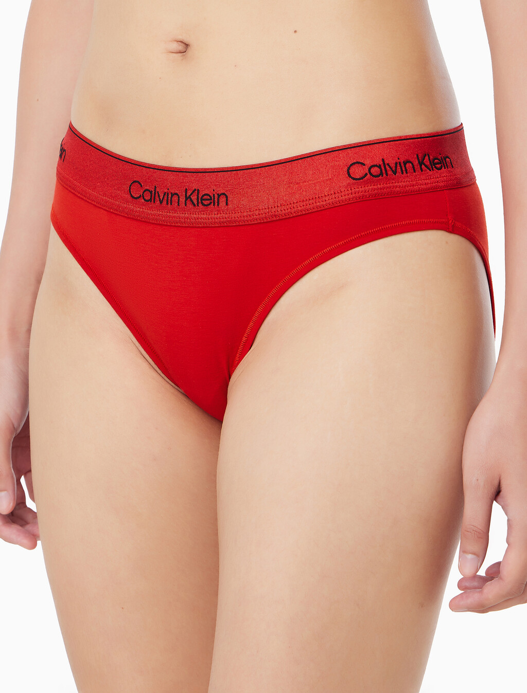 Buy 여성 모던 코튼 홀리데이 AF 비키니 in color red