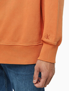 Buy 남성 모노로고 내츄럴 크루넥 in color ORANGE