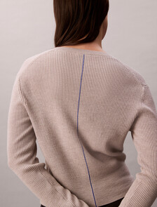 Buy 여성 울실크 크롭 가디건 in color White