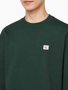 Buy 남성 프렌치테리 뱃지 크루넥 스웻셔츠 in color Navy