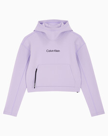 Buy 여성 릴렉스핏 크롭 후디 in color BRILLIANT WHITE