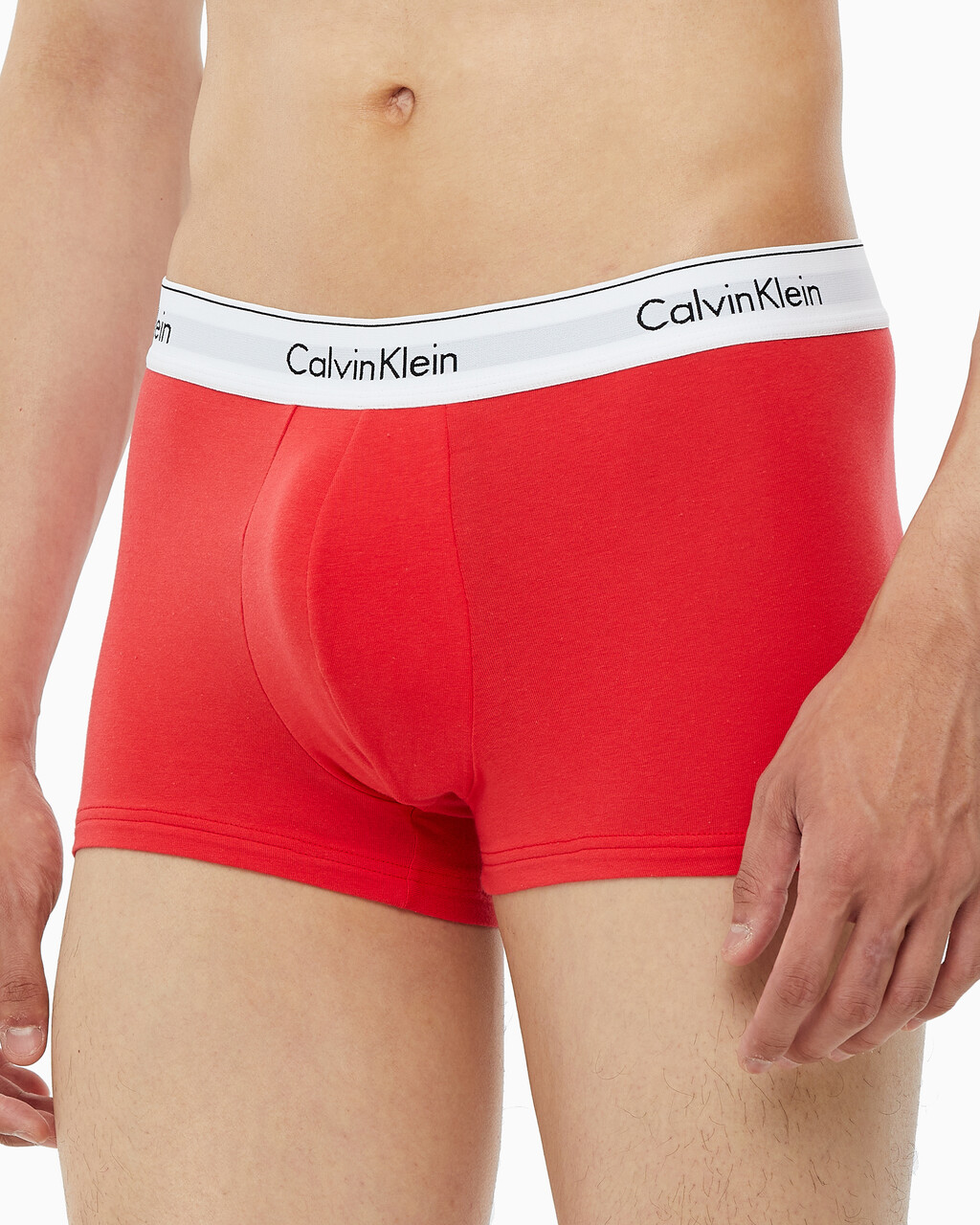Buy 남성 모던 코튼 2PK 트렁크 in color RED/GREY