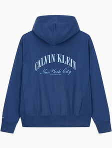 Buy 프리미엄 테리 후드 집업 스웻셔츠 in color Dark Blue