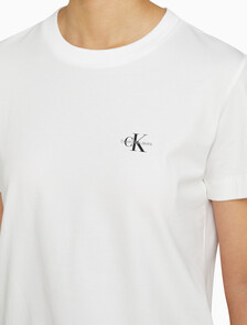 Buy 여성 레귤러핏 모던로고 2PK 반팔 티셔츠 in color CK BLACK