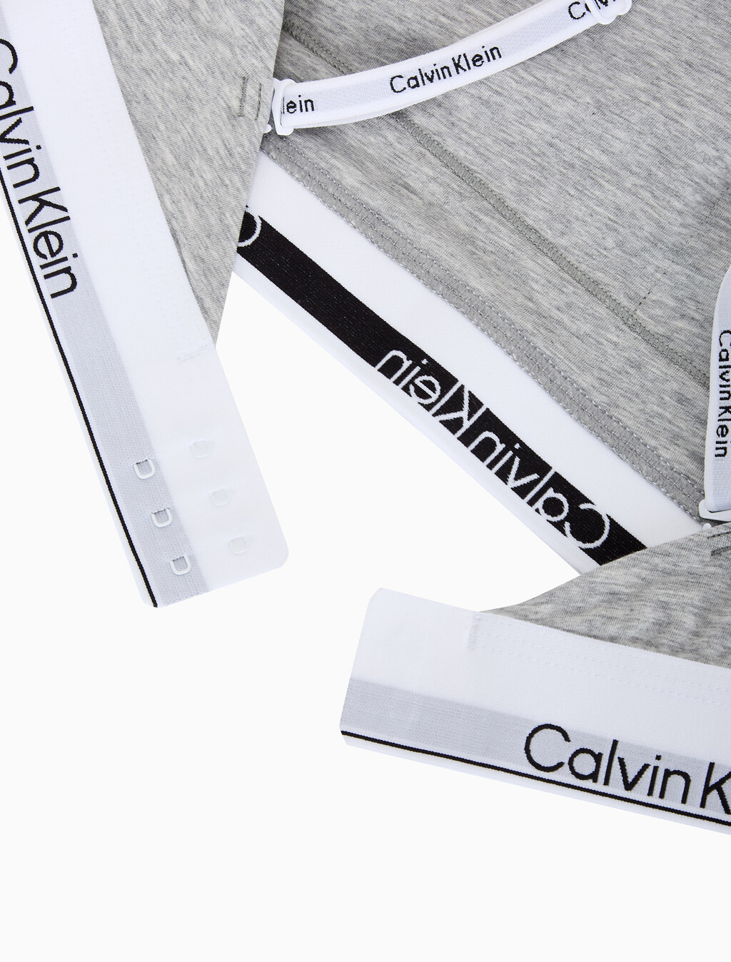 Buy 여성 아이콘 코튼 모달 백리스 브라렛 in color GREY HEATHER