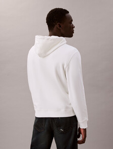 Buy 남성 350 테리 뱃지 후드 스웻셔츠 in color BRIGHT WHITE