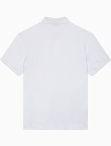 Buy 남성 레귤러핏 인터락 폴로 반팔 티셔츠 in color BRILLIANT WHITE