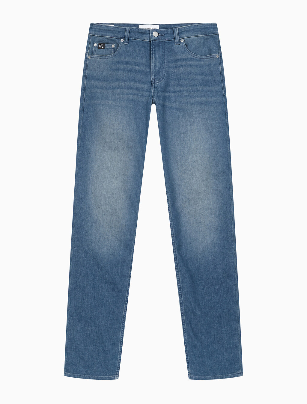 Buy 남성 바디핏 블루그레이 데님 in color GREY STEPPED RELEASE HEM