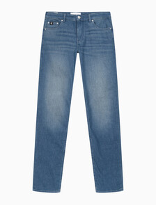 Buy 남성 바디핏 블루그레이 데님 in color GREY STEPPED RELEASE HEM