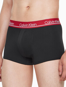 Buy 남성 CK 마이크로 플러스 로우 라이즈 드로즈 3PK in color BLACK