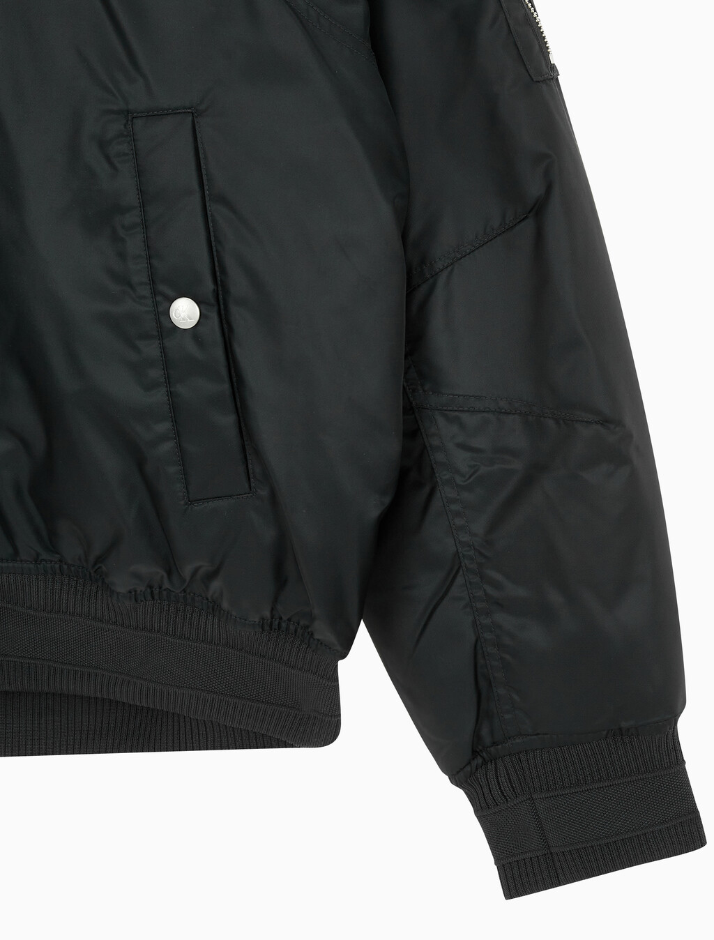 Buy 남성 후디 보머 다운 자켓 in color CK BLACK
