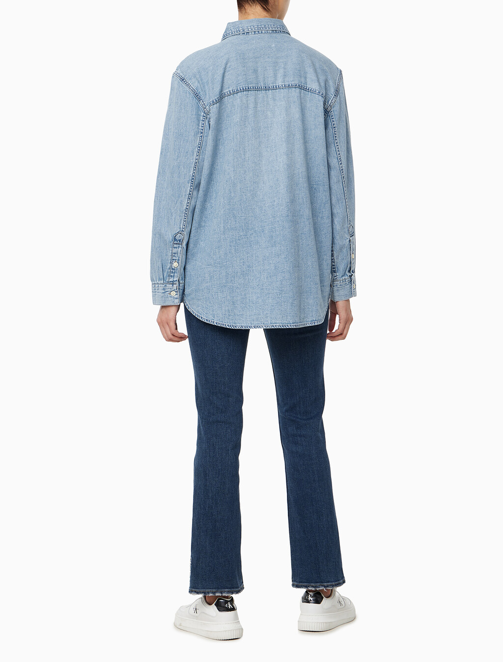 Buy 여성 릴렉스핏 데님 셔츠 in color RIVIERA