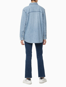Buy 여성 릴렉스핏 데님 셔츠 in color RIVIERA