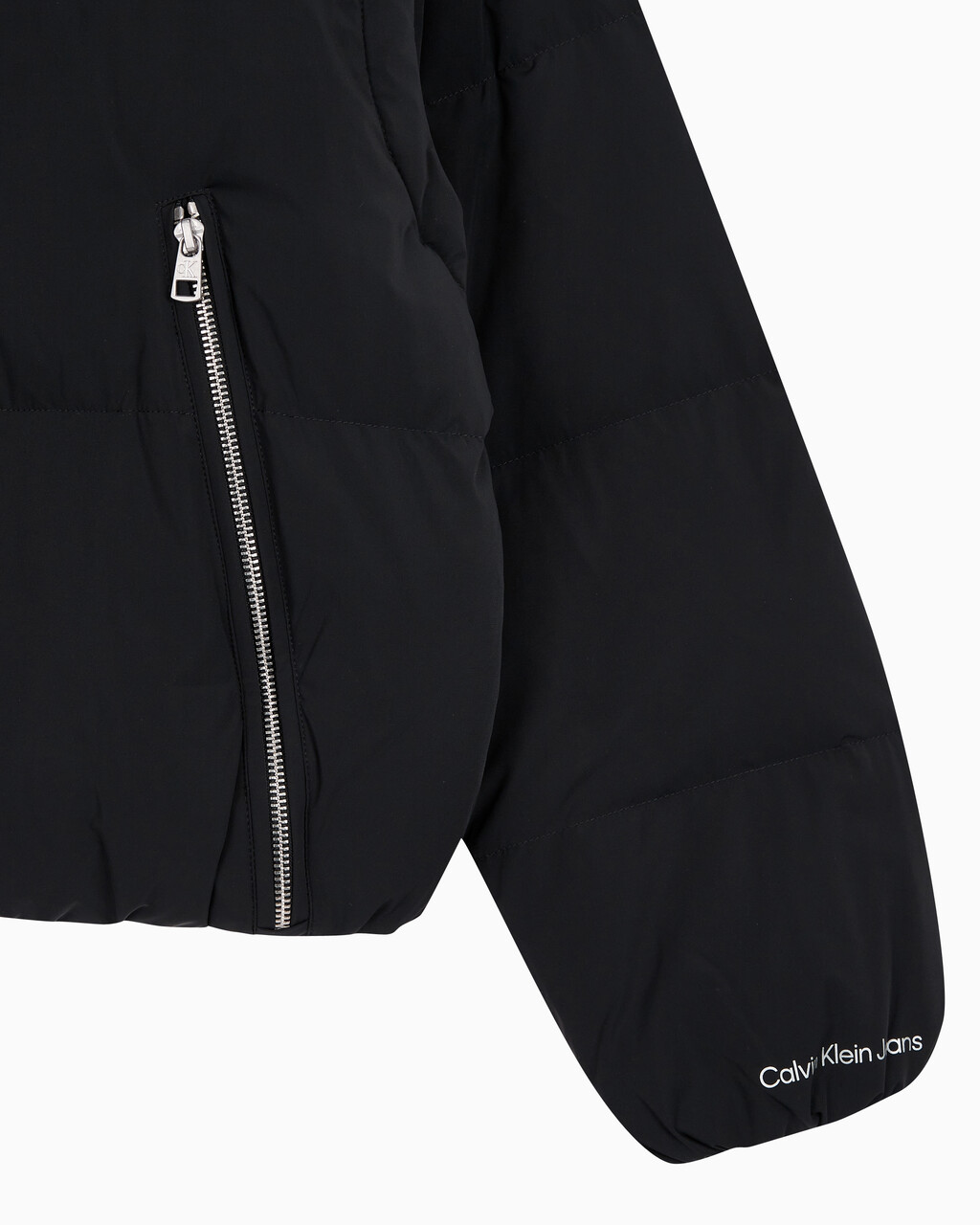 Buy 여성 다운 롱 지퍼 자켓 in color CK BLACK