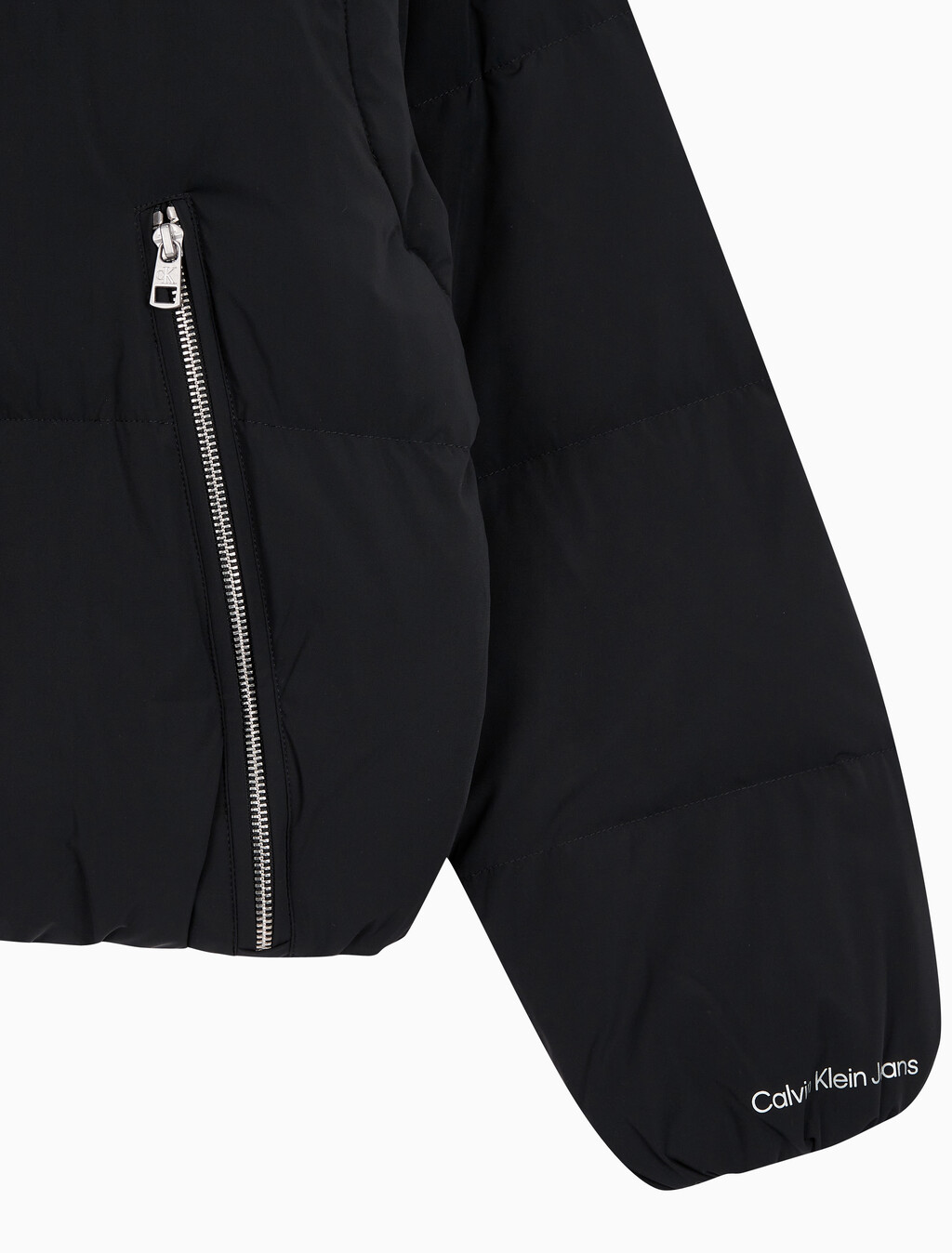 Buy 여성 다운 롱 지퍼 자켓 in color CK BLACK