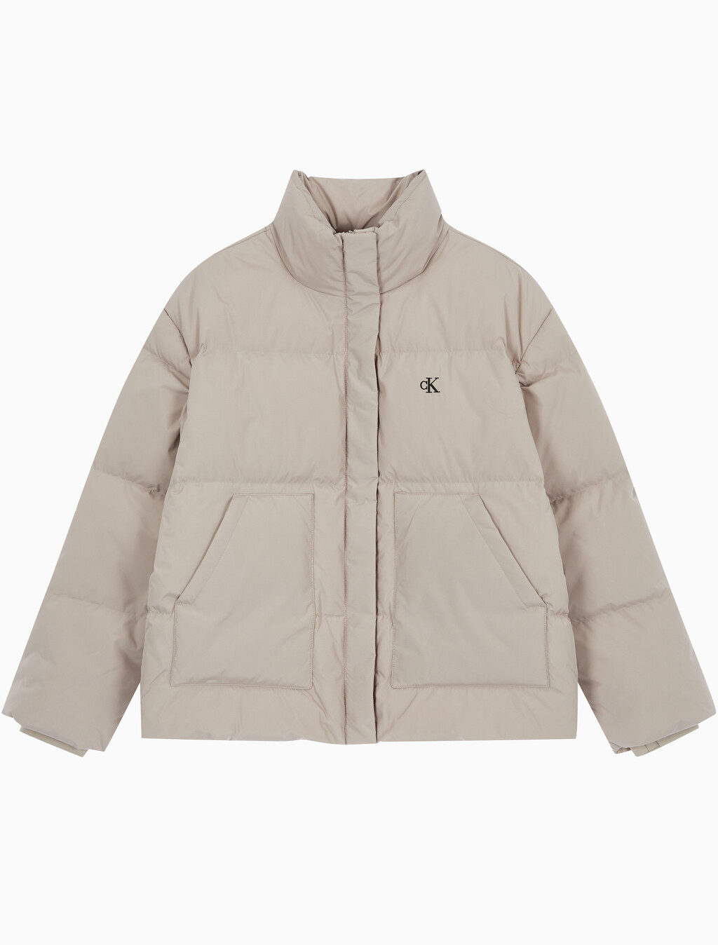 Buy 여성 숏랭스 스탠드 카라 푸퍼 다운 재킷 in color BROWN