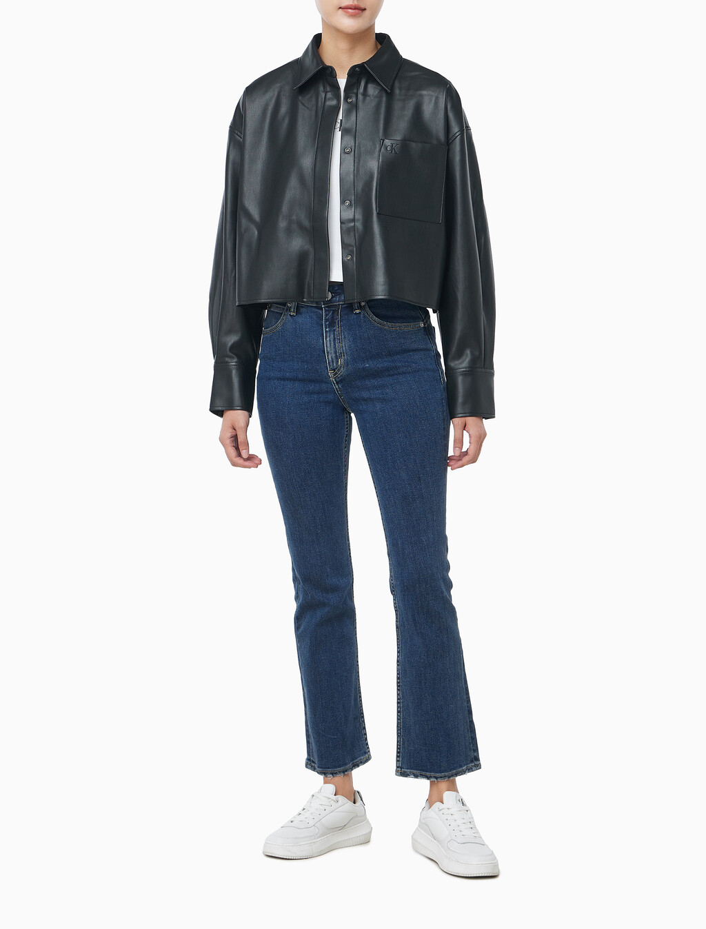 Buy 여성 폭스레더 셔츠 in color BLACK