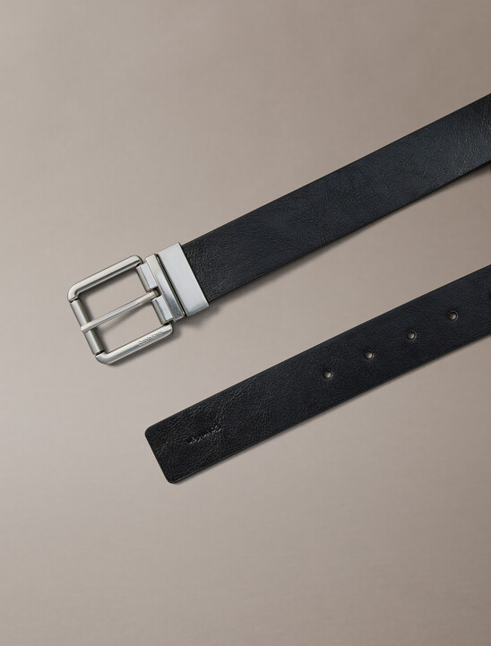 남성 클래식 라운드 캐주얼 롤러 버클 벨트 35mm