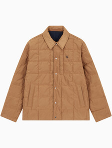 Buy 남성 리버서블 패디드 셔츠 자켓 in color NAVY/BROWN