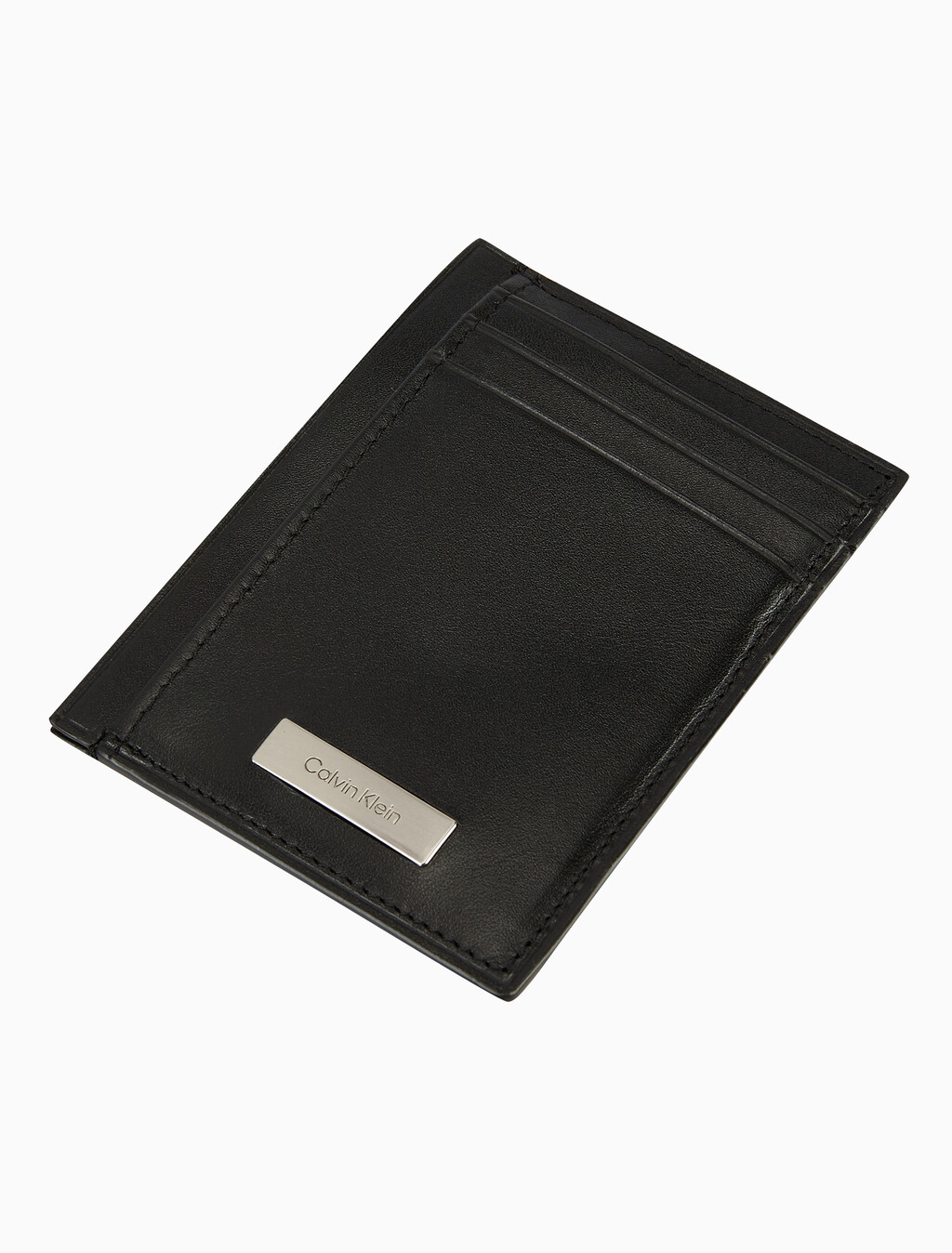 Buy 남성 CK 플라크 카드지갑 in color BLACK