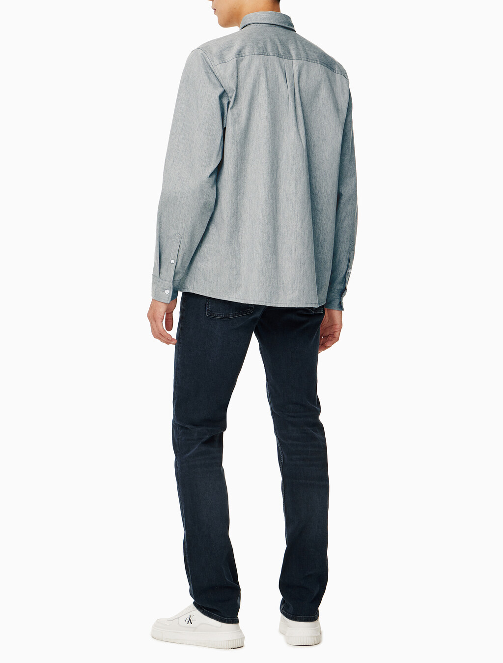 Buy 남성 멜란지 유틸리티 셔츠 in color GREY