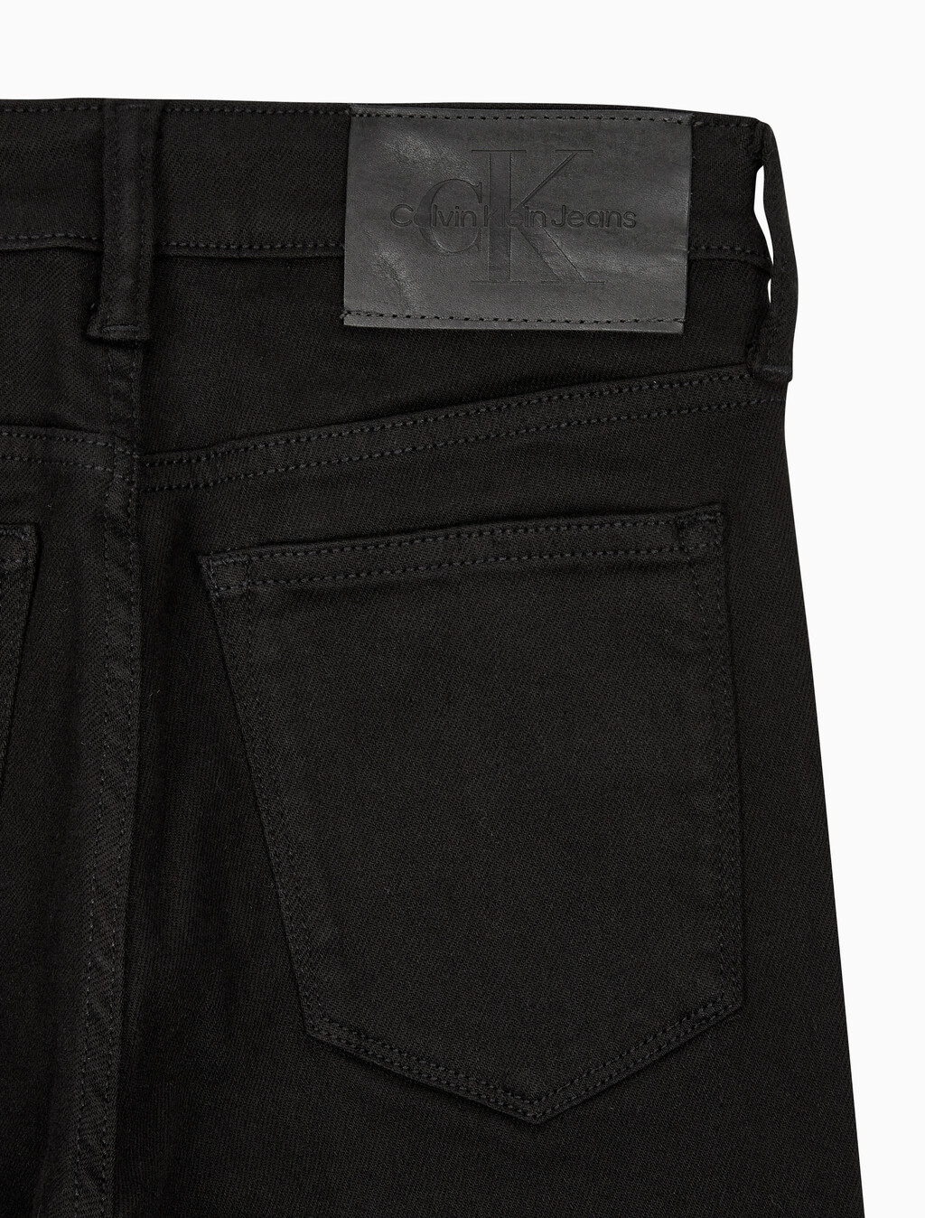 Buy 여성 하이라이즈 스키니 앵클핏 블랙 데님 in color WASHED BLACK LOGO LACE