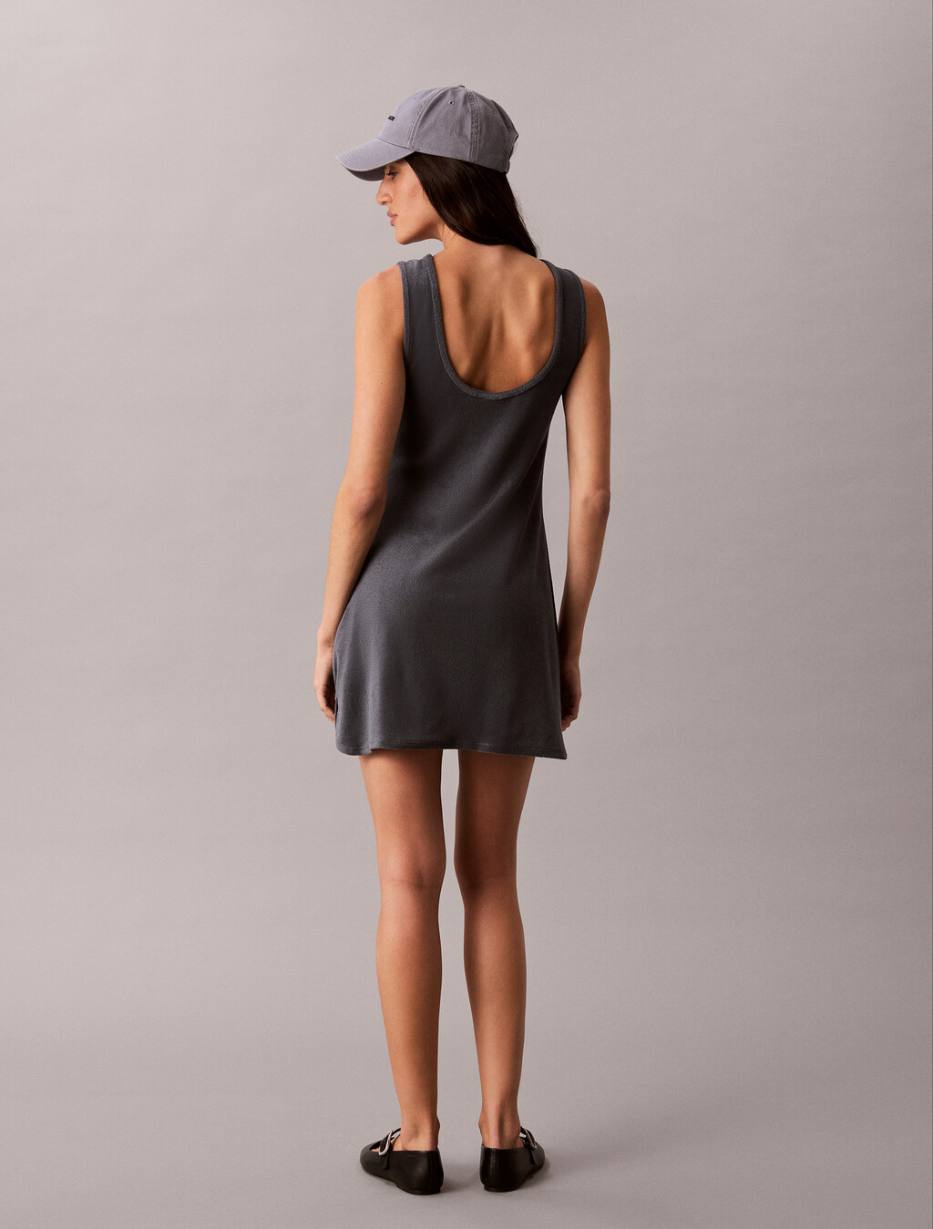 Buy 여성 타올 로고 미니드레스 in color DARK GREY