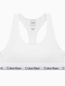 Buy 여성 아이콘 코튼 모달 AF 레이서백 브라렛 in color WHITE