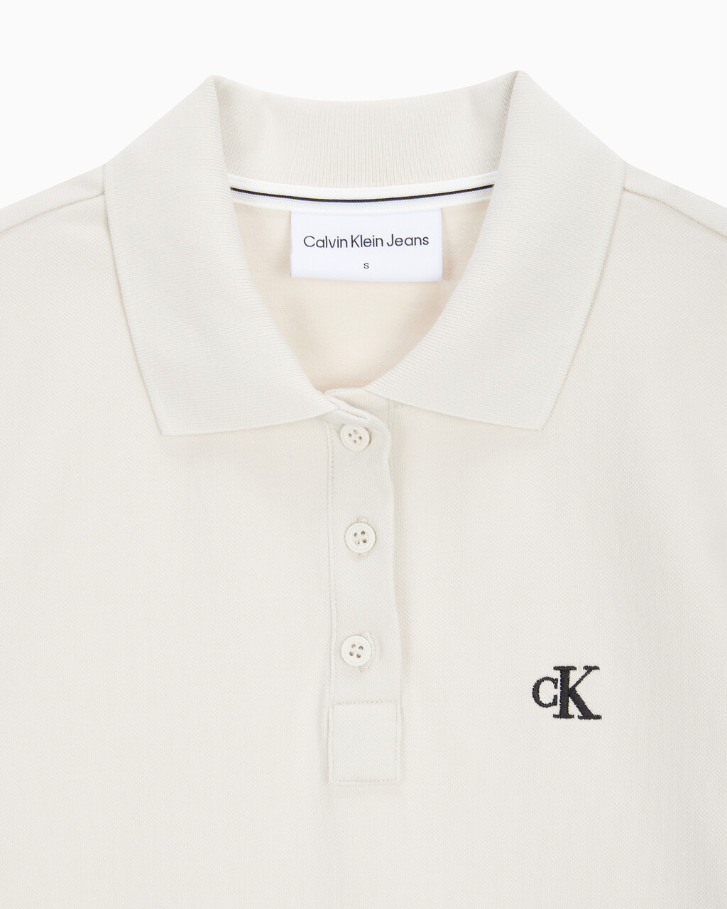 Buy 여성 CK 로고 폴로 반팔 원피스 in color BLUR FLORAL_BLACK