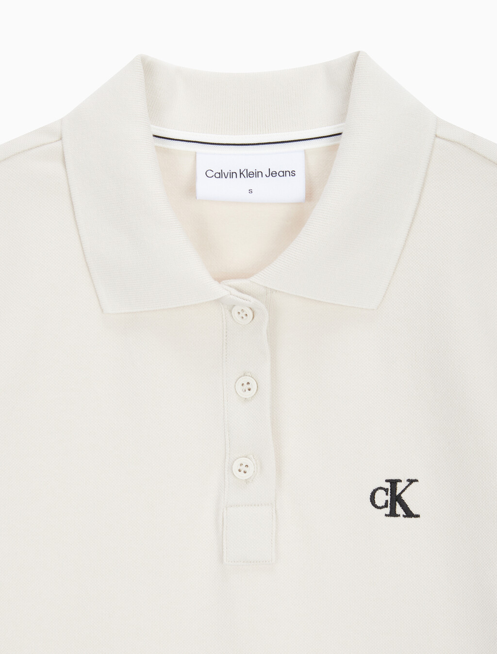 Buy 여성 CK 로고 폴로 반팔 원피스 in color BLUR FLORAL_BLACK