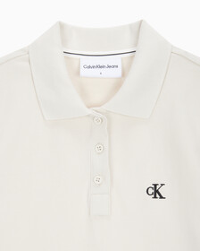 Buy 여성 CK 로고 폴로 반팔 원피스 in color BLUR FLORAL_BLACK