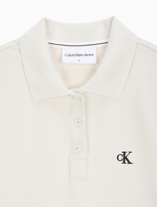 Buy 여성 CK 로고 폴로 반팔 원피스 in color BLUR FLORAL_BLACK