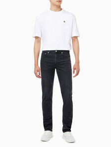 Buy 남성 바디핏 블랙 37.5 기능성 데님 in color WASHED BLACK LOGO LACE