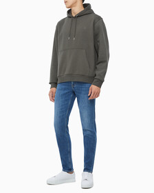 Buy 남성 롱슬리브 아카이브 플리스 후디 in color CHARCOAL