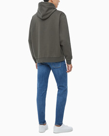 Buy 남성 롱슬리브 아카이브 플리스 후디 in color CHARCOAL