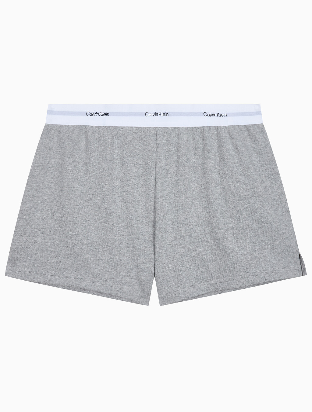 Buy 여성 CK 베이직 라운지 로고 져지 쇼츠 in color GREY HEATHER