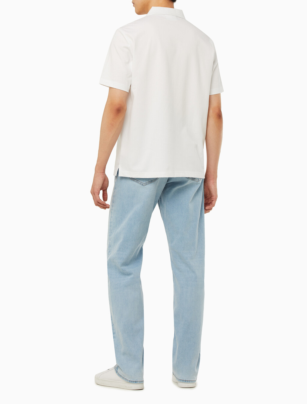 Buy 남성 릴렉스핏 피케 폴로 반팔 티셔츠 in color BRIGHT WHITE