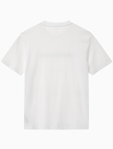 Buy 남성 레귤러핏 인스티튜셔널 로고 반팔 티셔츠 in color BRILLIANT WHITE