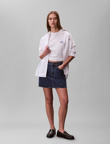 Buy 여성 박시 그래픽 티셔츠 in color BRIGHT WHITE